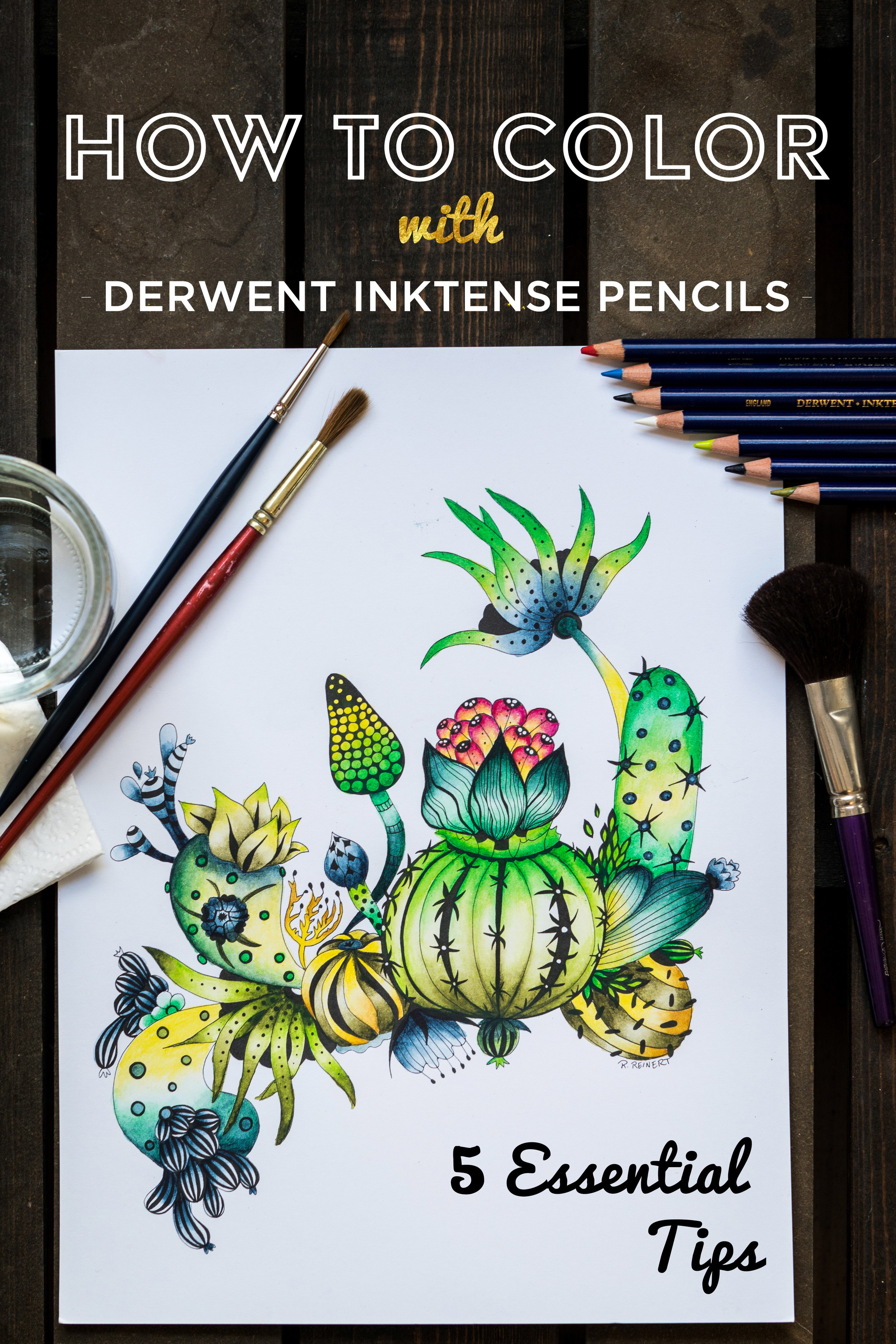 How to Use Derwent Inktense: 5 Tips and a Tutorial — Rachel Reinert